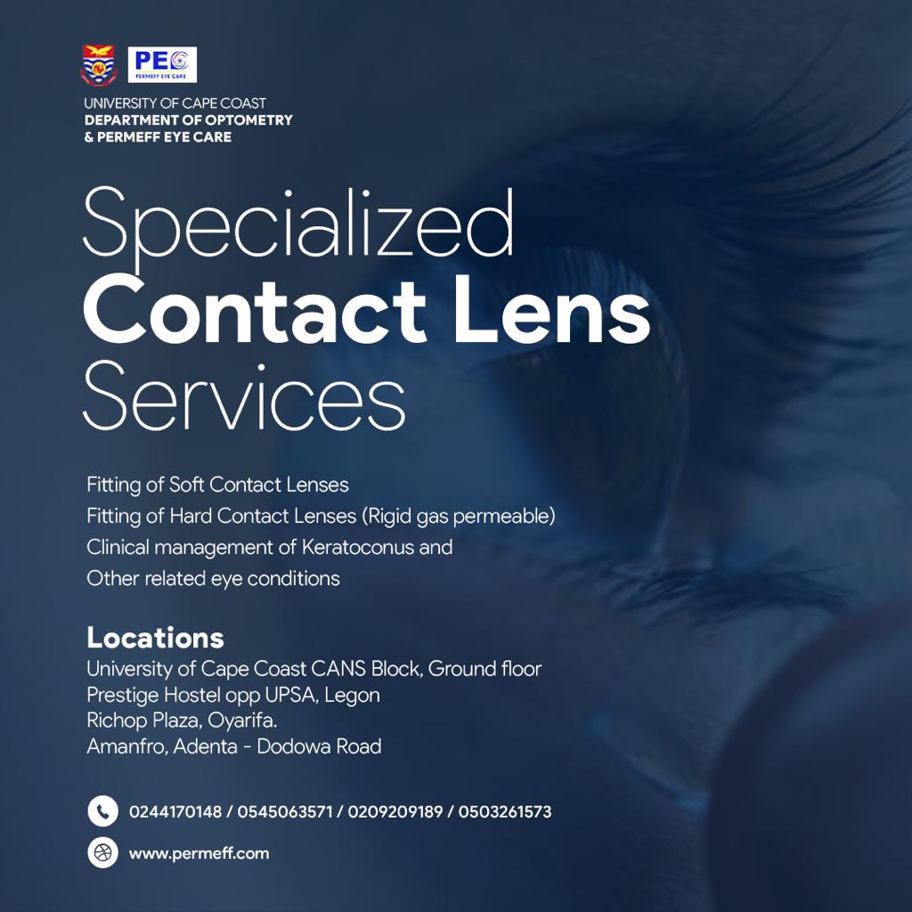 Collaborative effort between the University of Cape Coast's Department of Optometry and Permeff Eye Care
